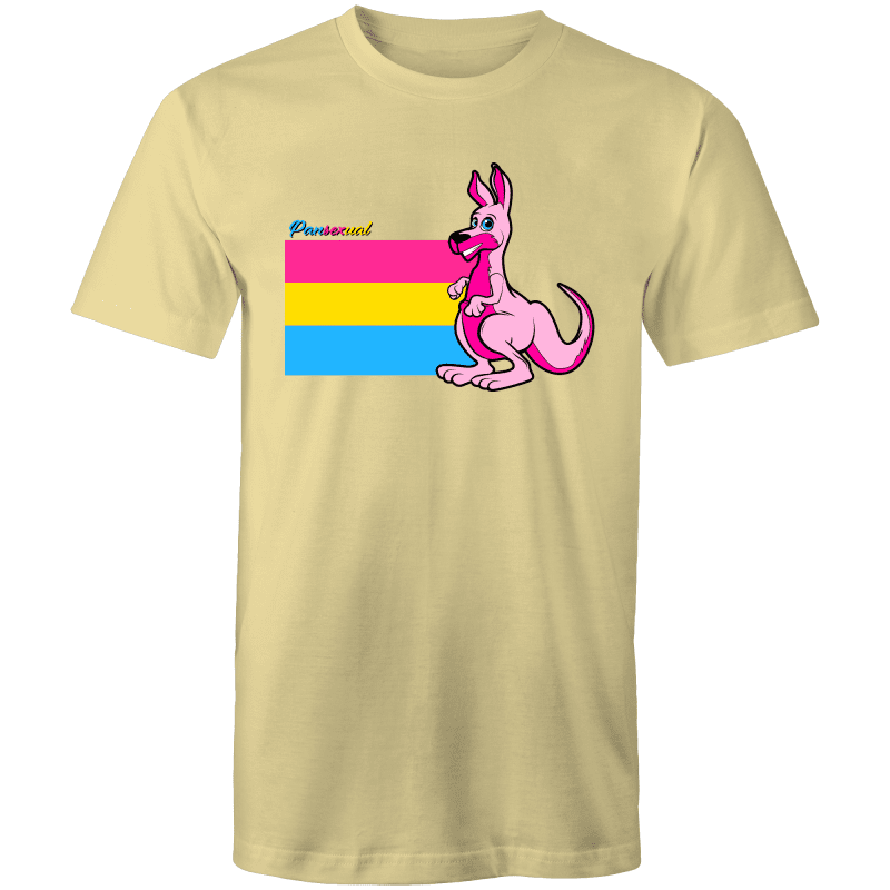Rainbow Roo Pansexual Kangaroo T-Shirt Unisex (P006)