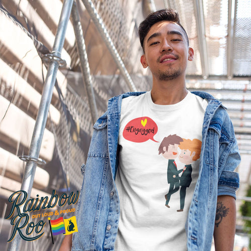 Engayged Gay Engagement T-Shirt Unisex (G003)