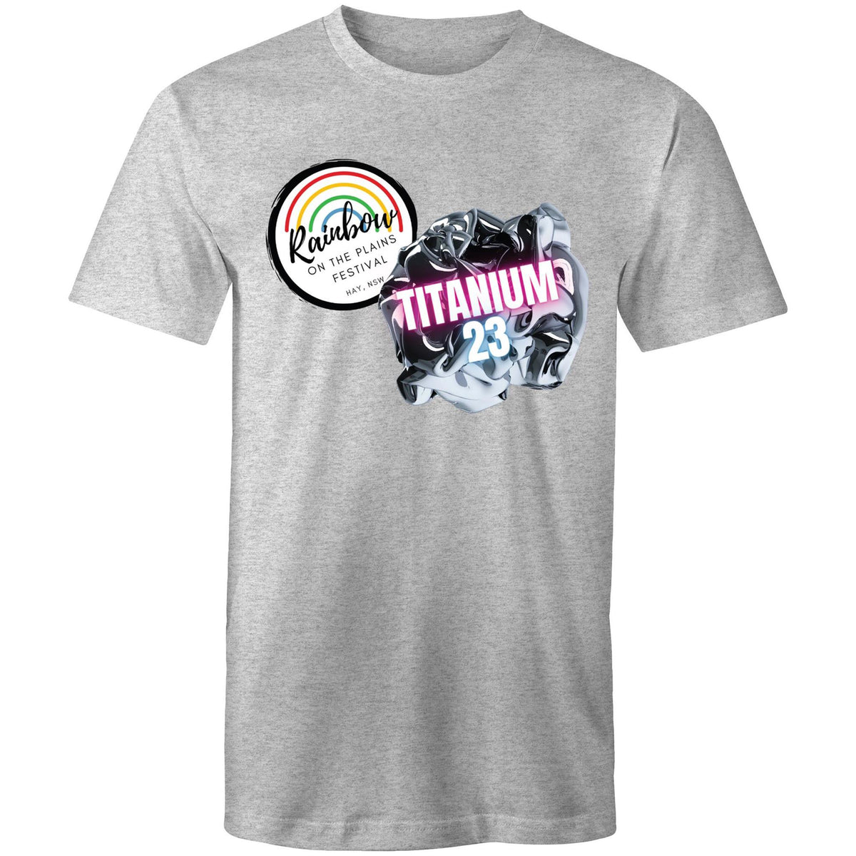 Rainbow on the Plains Titanium 23 T-Shirt Unisex - RainbowRoo