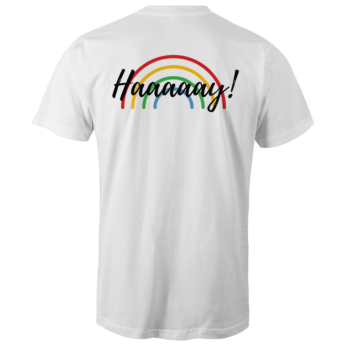 Rainbow on the Plains Haaaay Double Sided T-Shirt Unisex - RainbowRoo