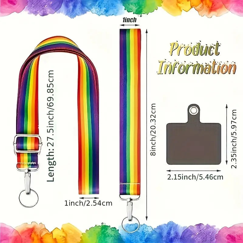 Pride Rainbow Lanyard (LY001) - RainbowRoo