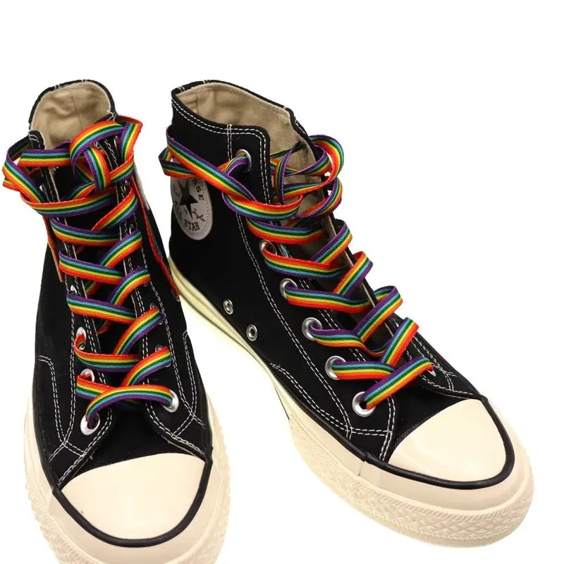 Rainbow Stripes Shoe Laces (SL002) - RainbowRoo