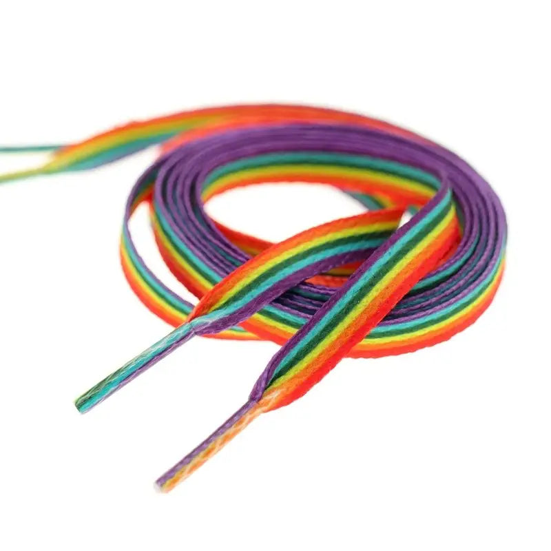 Rainbow Stripes Shoe Laces (SL002) - RainbowRoo