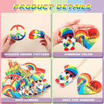 45x Pride Themed Wooden Hanging Ornaments (OR003)