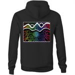 Jindy Pride Logo & Ngarigo Country Art Hoodie (CLB001) - Black Colour - XL Size - RainbowRoo