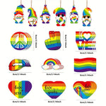 45x Pride Themed Wooden Hanging Ornaments (OR003)