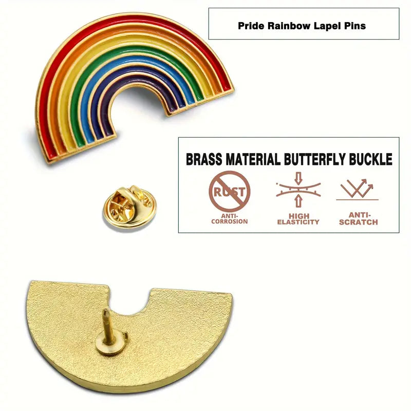 Rainbow Pride Enamel Pin (E026)