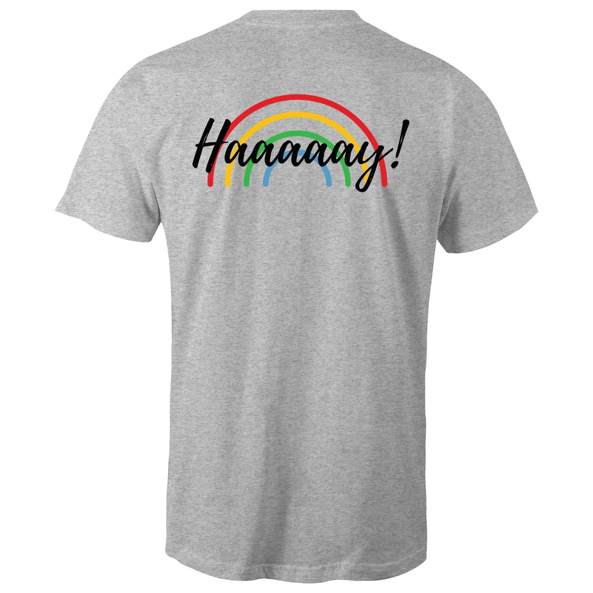 Rainbow on the Plains Haaaay Double Sided T-Shirt Unisex - RainbowRoo