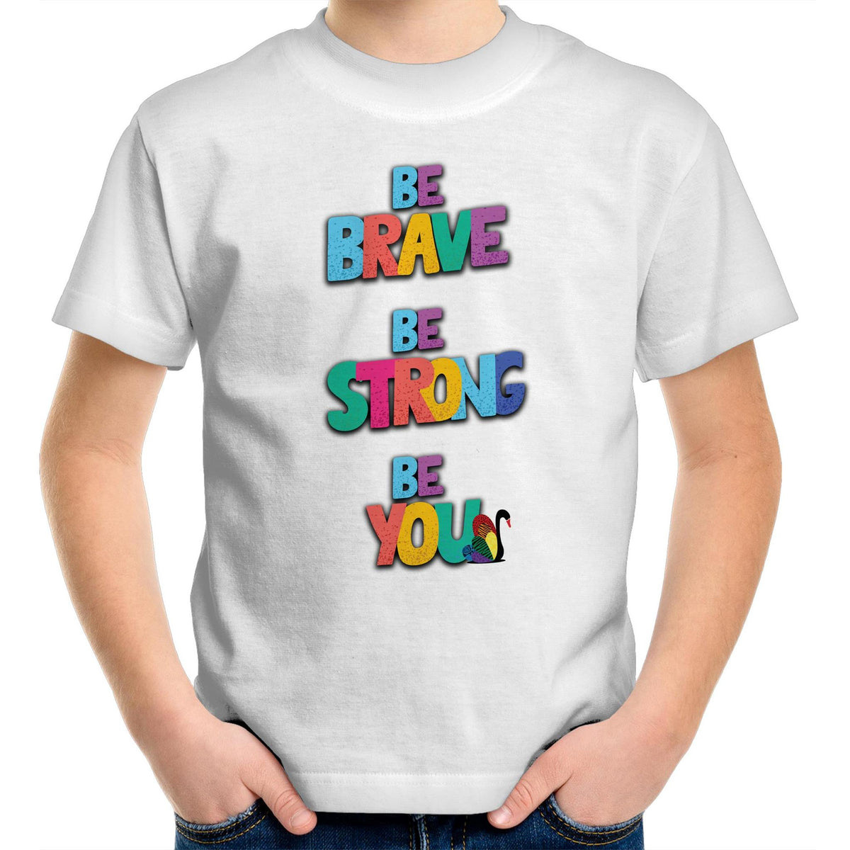 Pride WA Be Brave Be Strong Be You Kids T-Shirt Unisex (CLB020)