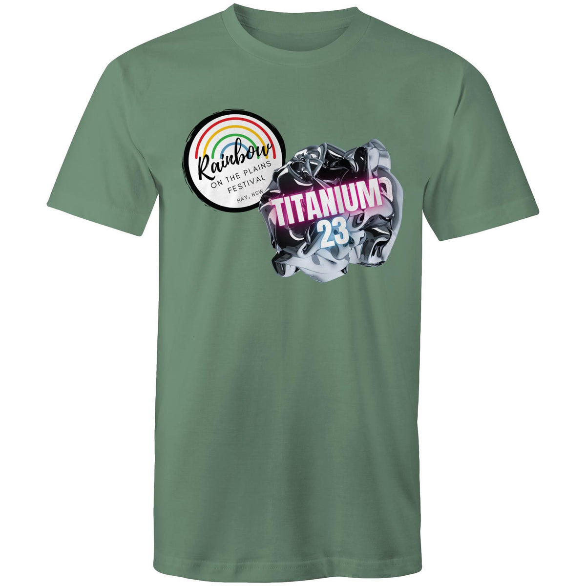 Rainbow on the Plains Titanium 23 T-Shirt Unisex - RainbowRoo