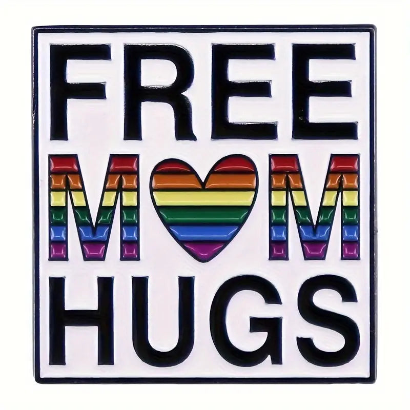 Free Mum Hugs Enamel Pin (E019) - RainbowRoo