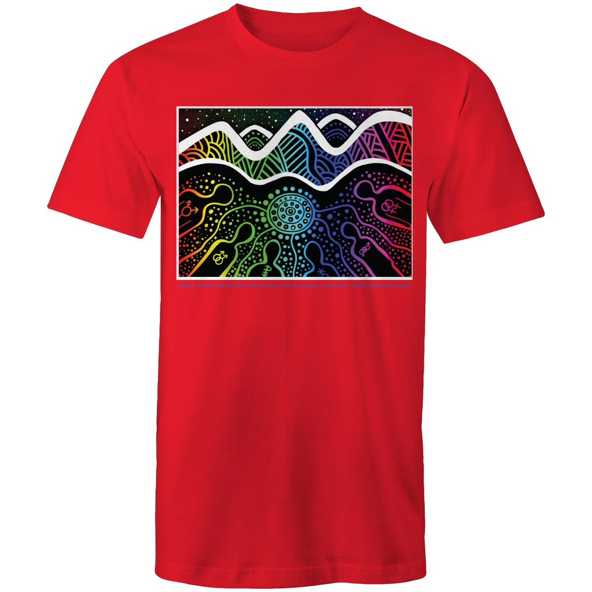 Jindy Pride Ngarigo Country Art T-Shirt Unisex (CLB007)