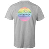 Jindy Pride T-Shirt Back Print Unisex (LG111) - Grey Marle Colour - Medium Size - RainbowRoo