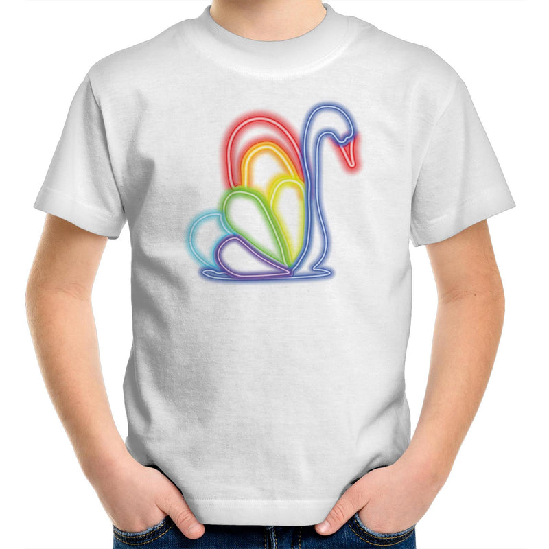 Pride WA Rainbow Neon Kids T-Shirt Unisex (CLB009)