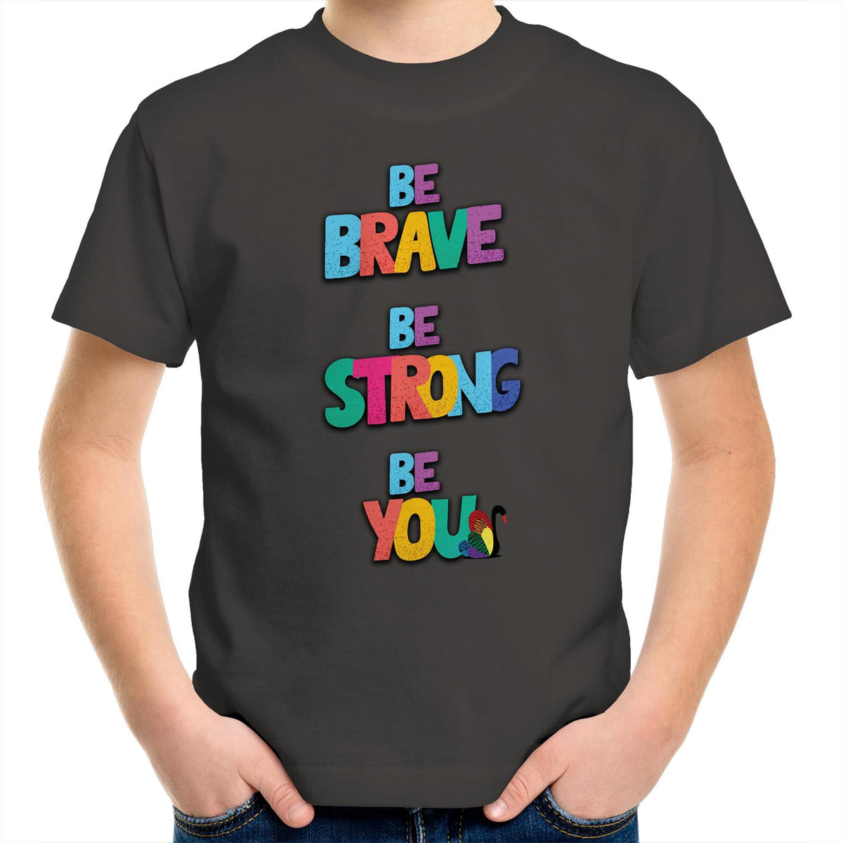 Pride WA Be Brave Be Strong Be You Kids T-Shirt Unisex (CLB020)