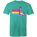 Rainbow Roo Pansexual Kangaroo T-Shirt Unisex (P006)