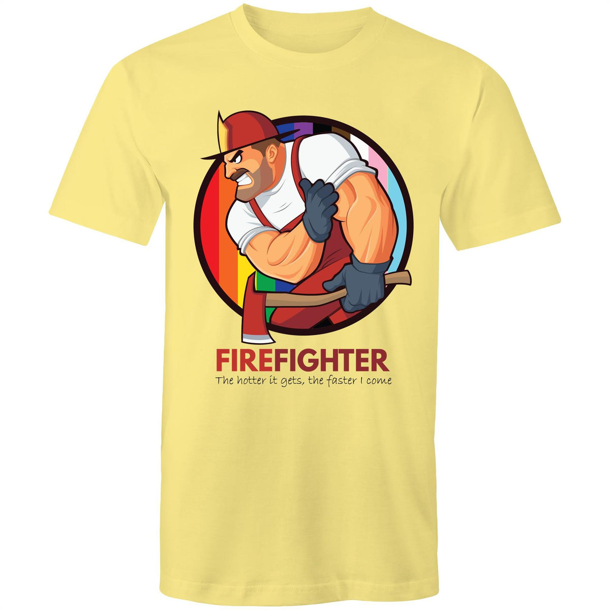 Firefighter The Hotter it Gets T-Shirt Unisex (G024)