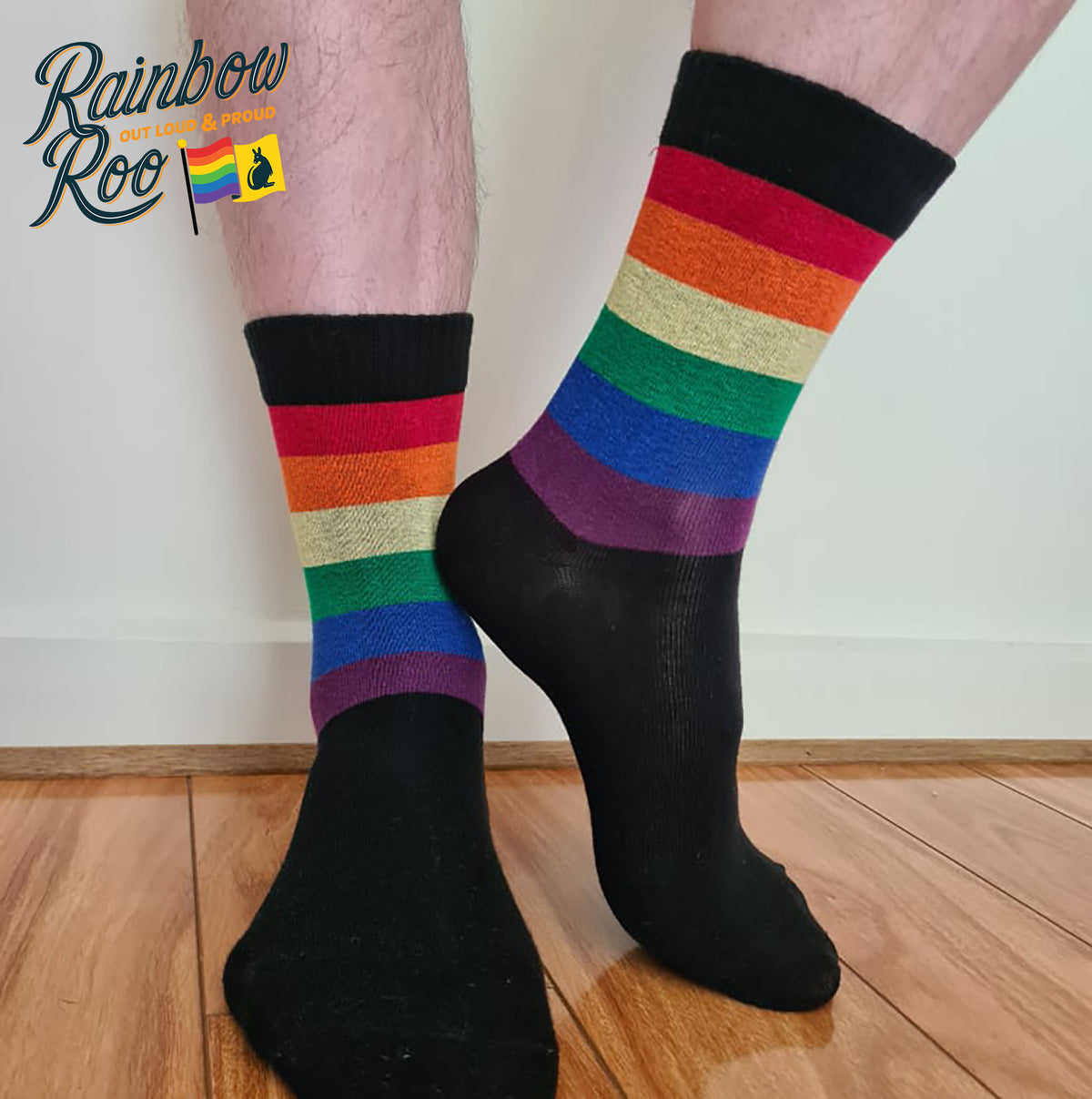 LGBT Pride Black Socks Unisex (SK001)