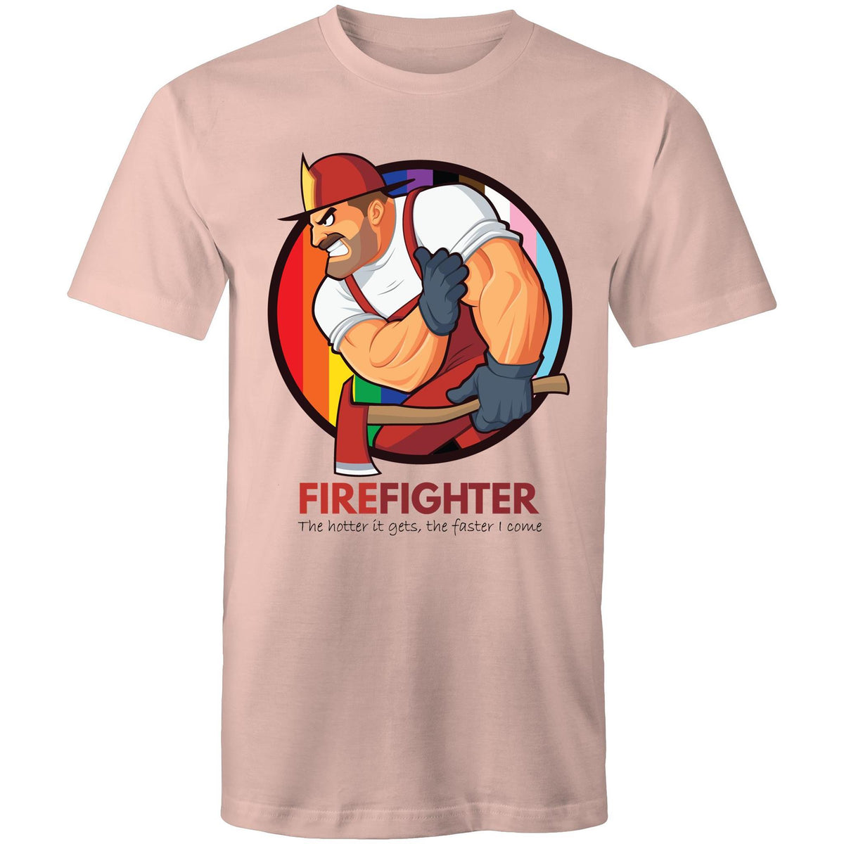 Firefighter The Hotter it Gets T-Shirt Unisex (G024)