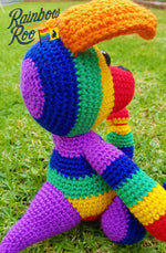 Rainbow Kangaroo Crochet | Joey the Rainbow Roo - RainbowRoo