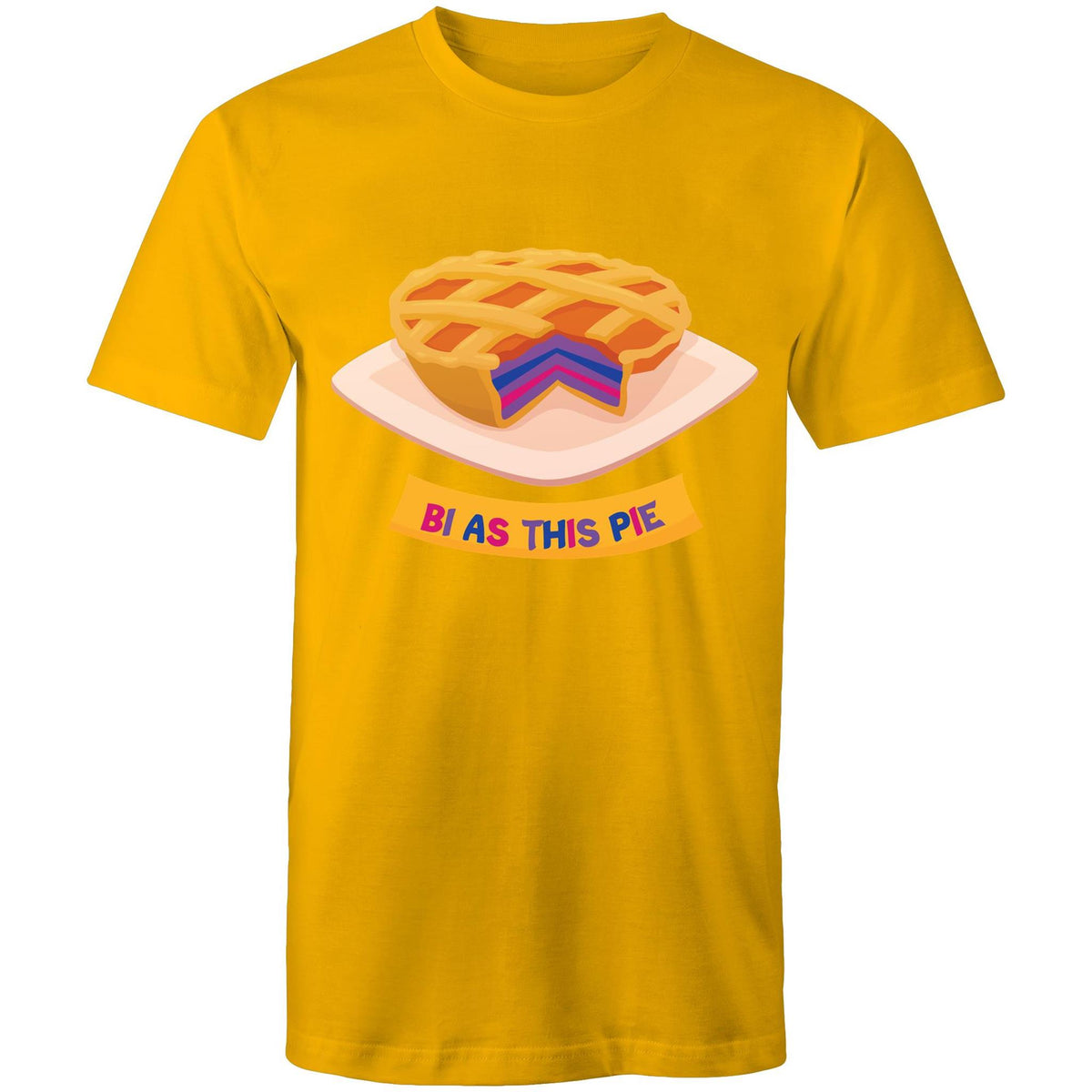 Bi As This Pie T-Shirt Bisexual Unisex (B001)