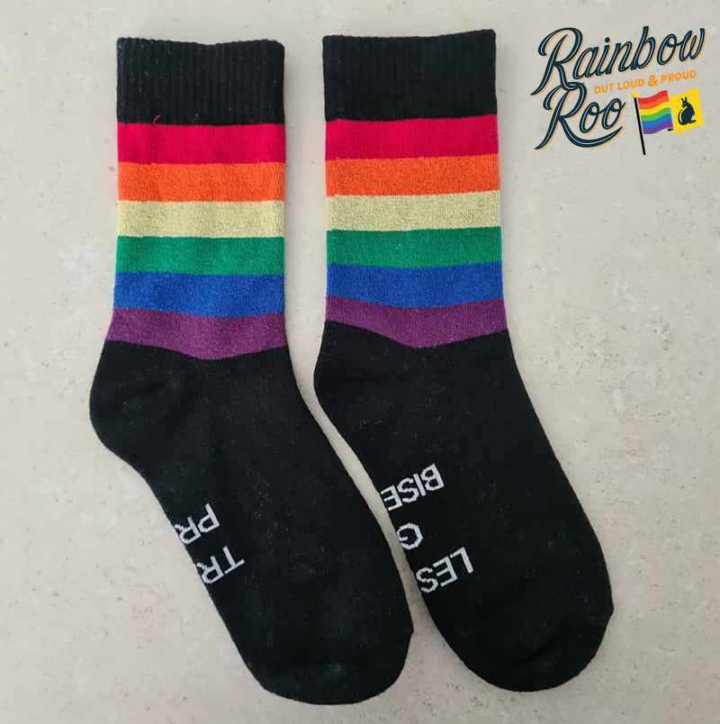 LGBT Pride Black Socks Unisex (SK001)