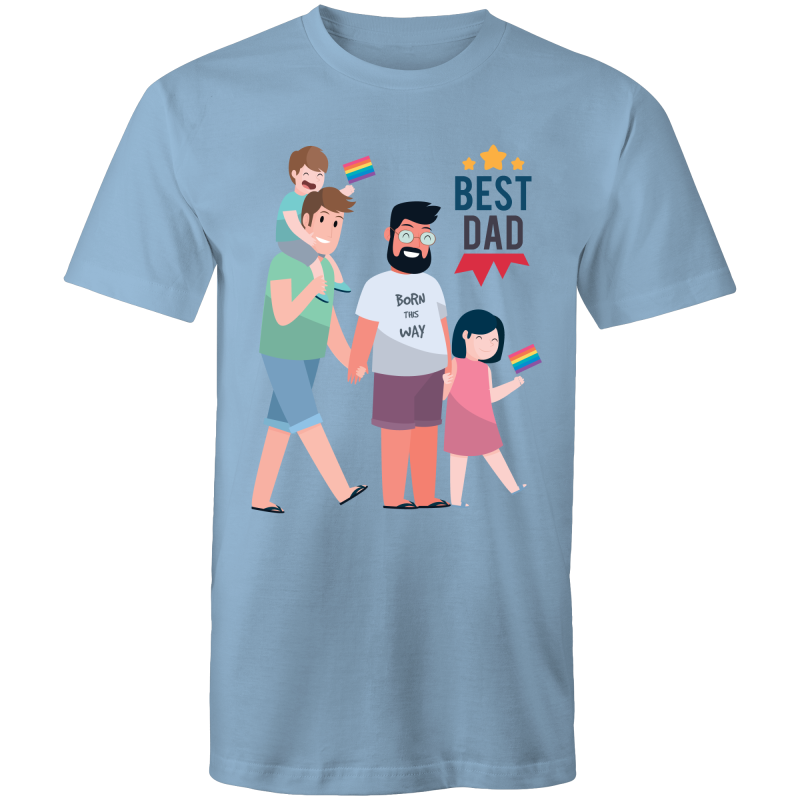 Father's Day Gay T-Shirt Best Dad Ever Unisex (G018)