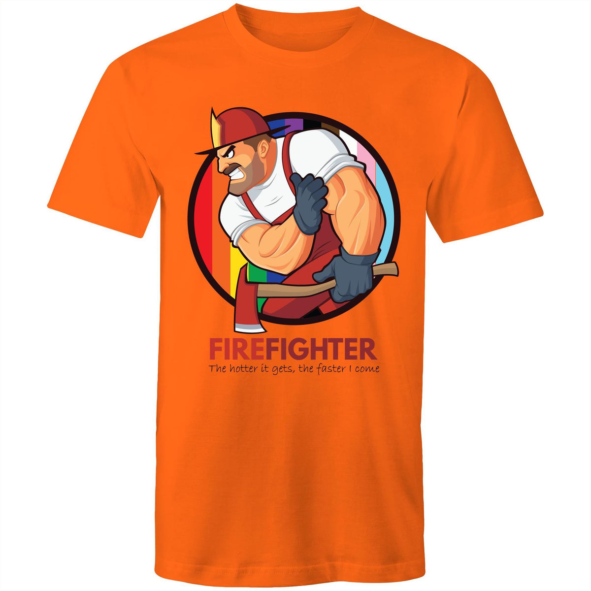 Firefighter The Hotter it Gets T-Shirt Unisex (G024)