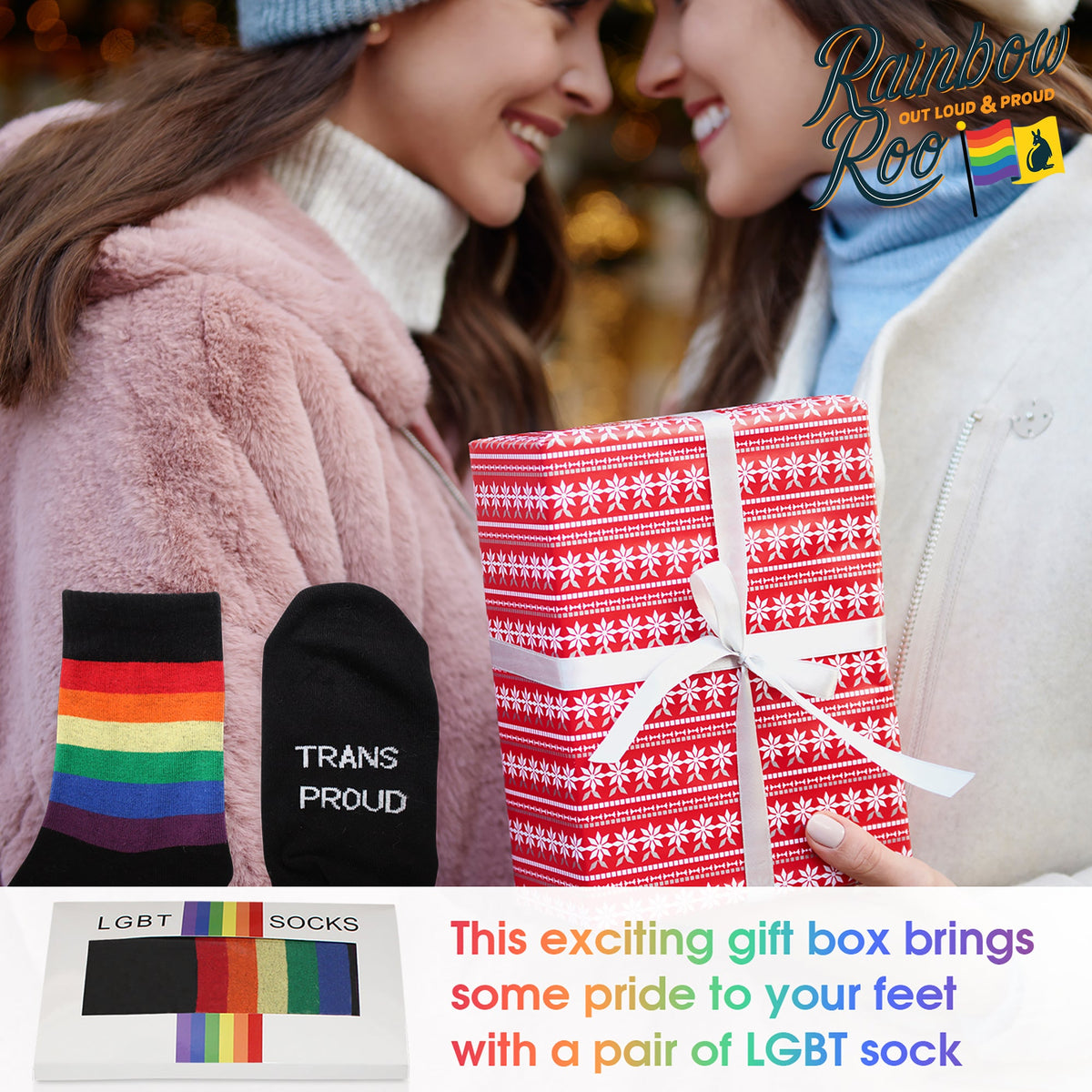 LGBT Pride Black Socks Bundle 3x Pairs Unisex (SK002)