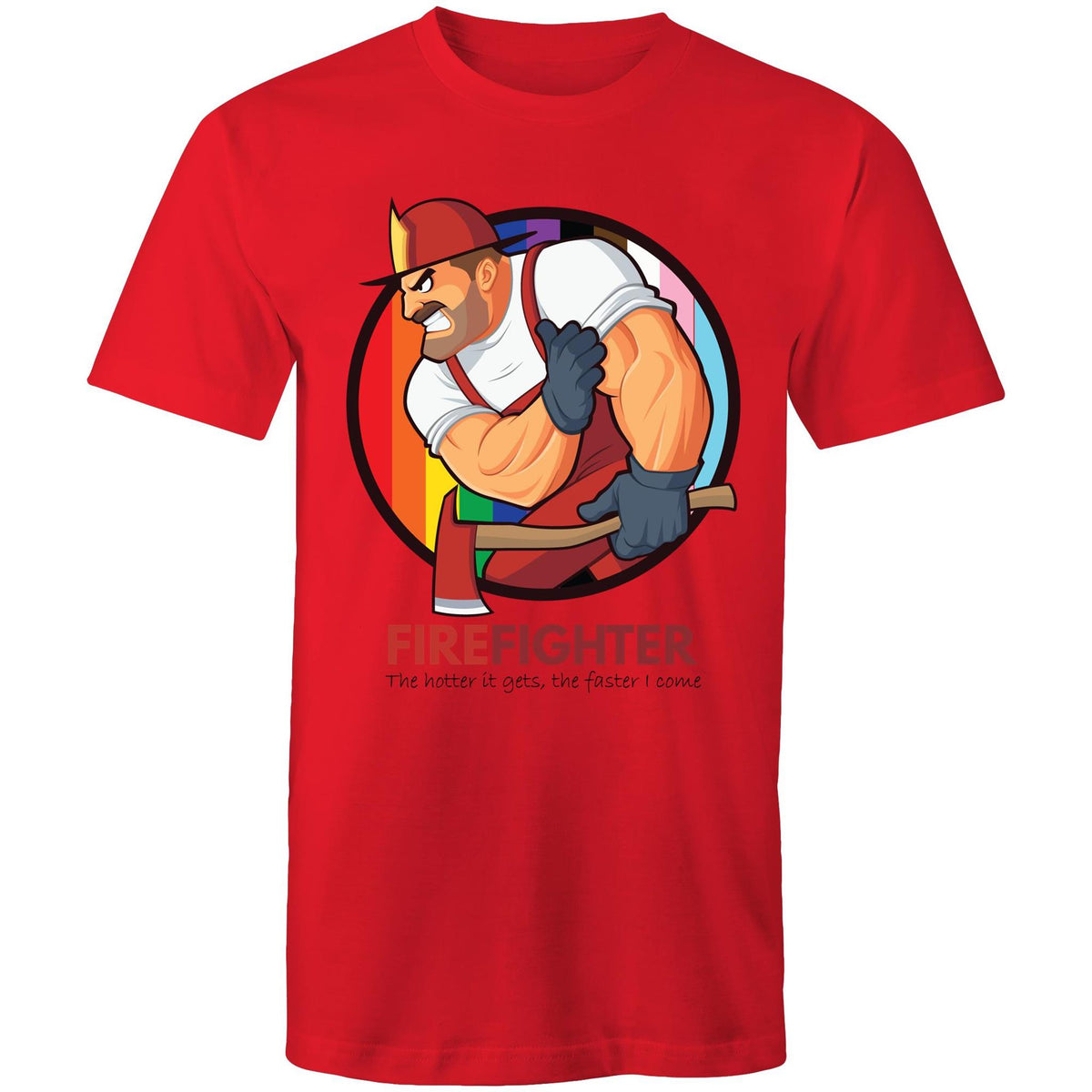 Firefighter The Hotter it Gets T-Shirt Unisex (G024)