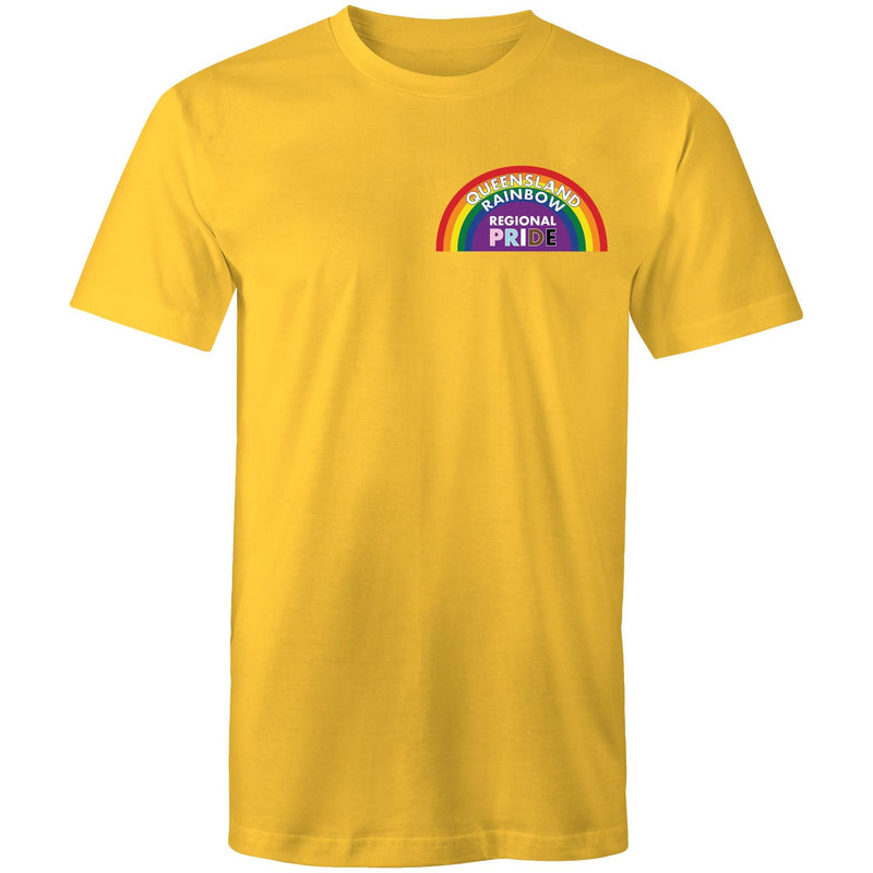 Queensland Rainbow Regional Pride T-Shirt Double Sided Unisex (LG133)