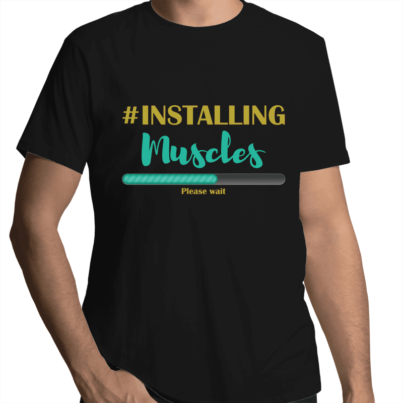 Installing Muscles Gay T-Shirt Unisex (G005)