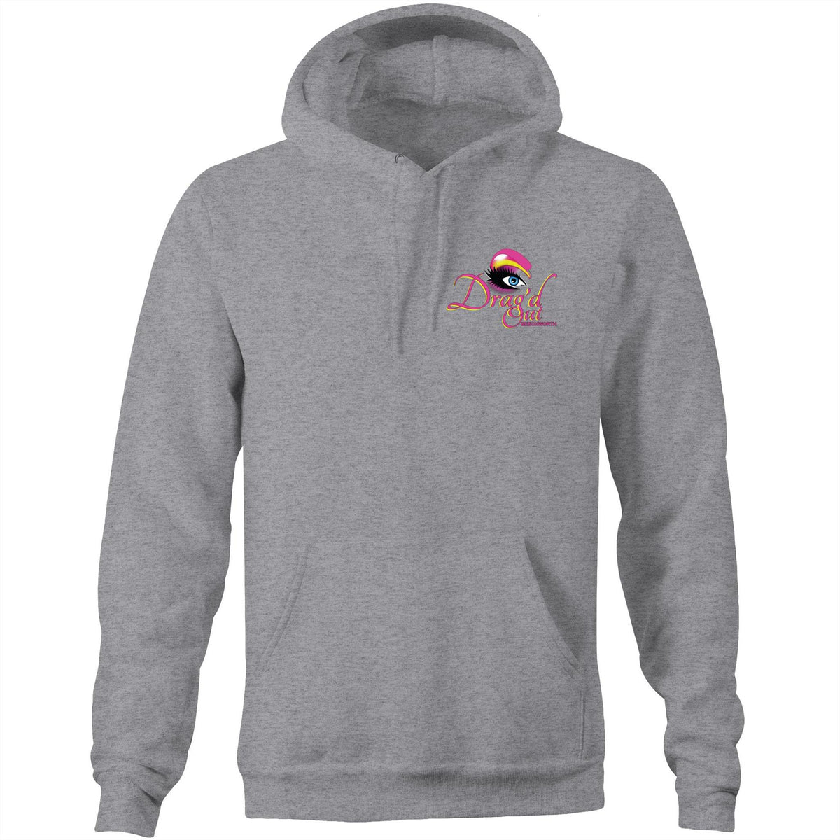 Drag'd Out Beechworth Pocket Logo Hoodie Sweatshirt Single Sided Unisex (LG156)