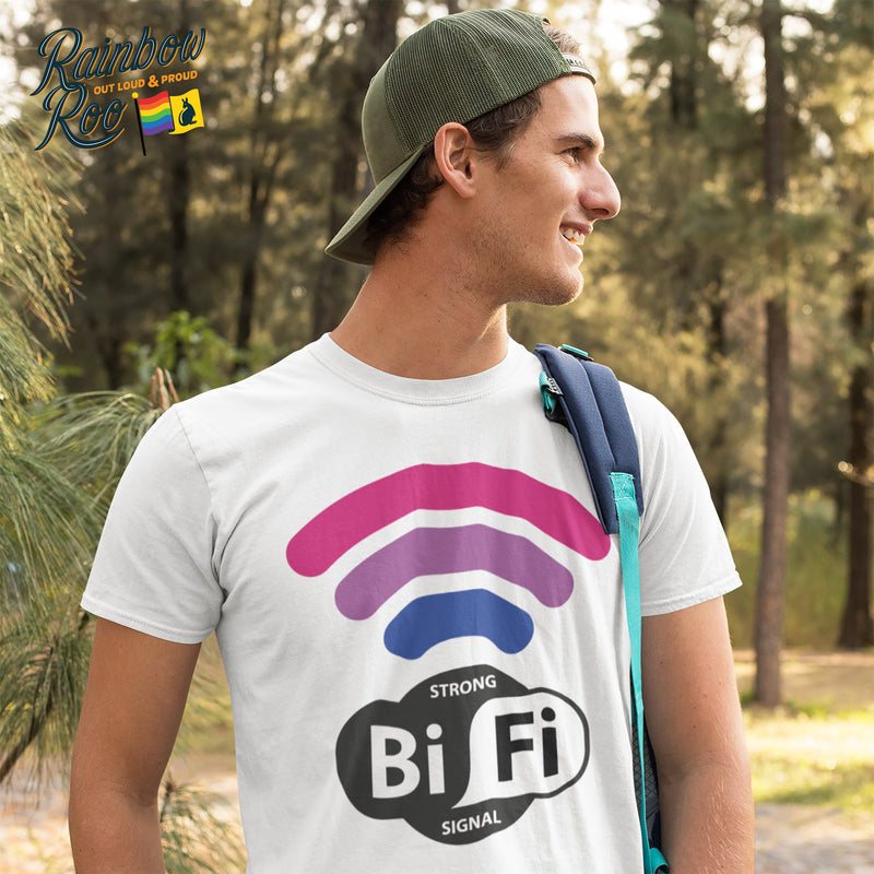 Strong BiFi Signal Bisexual T-Shirt Unisex (B002)