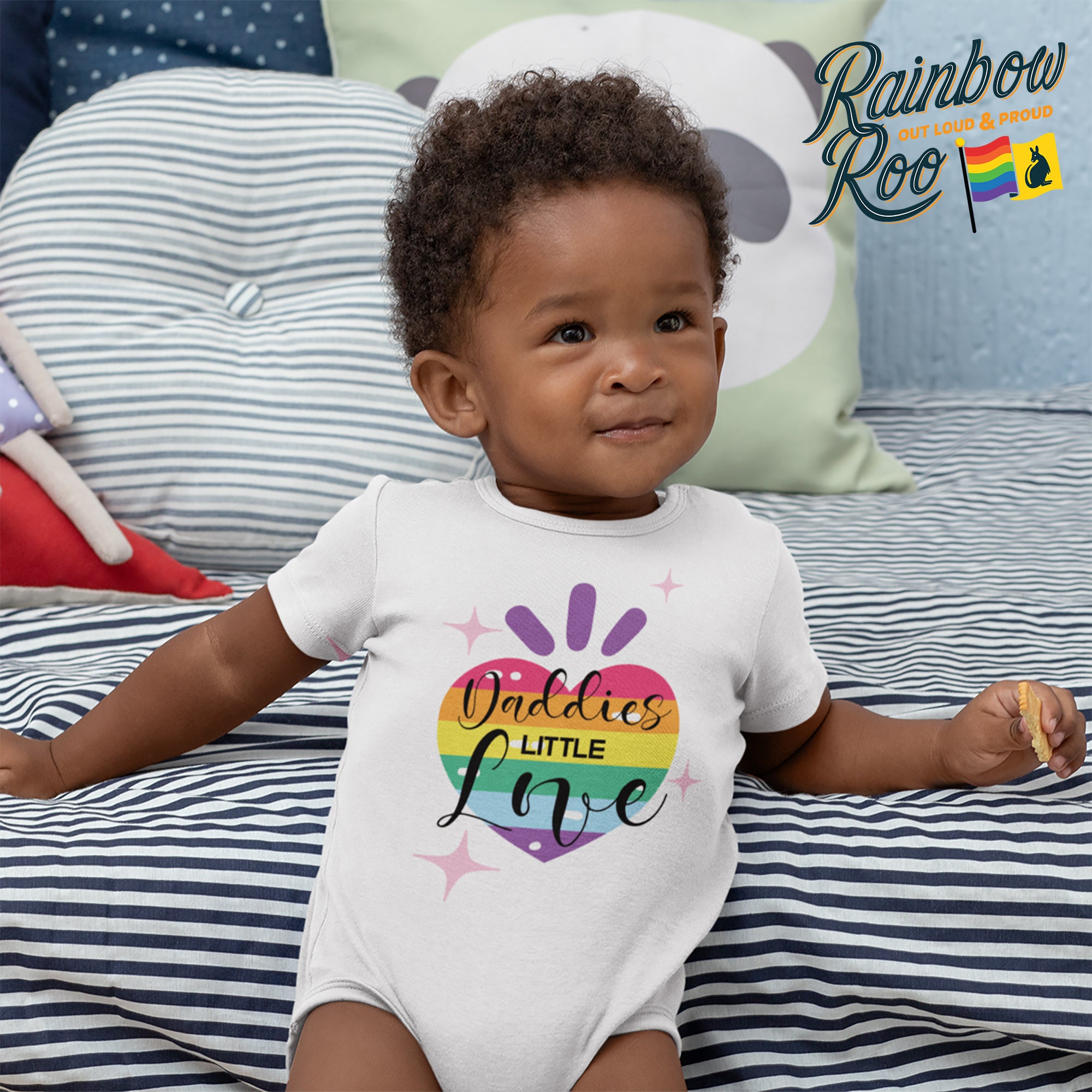 Rainbow deals baby onesie