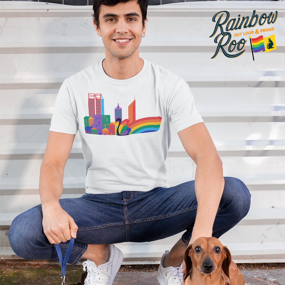 Pride WA Perth Rainbow T-Shirt Unisex (LG098)