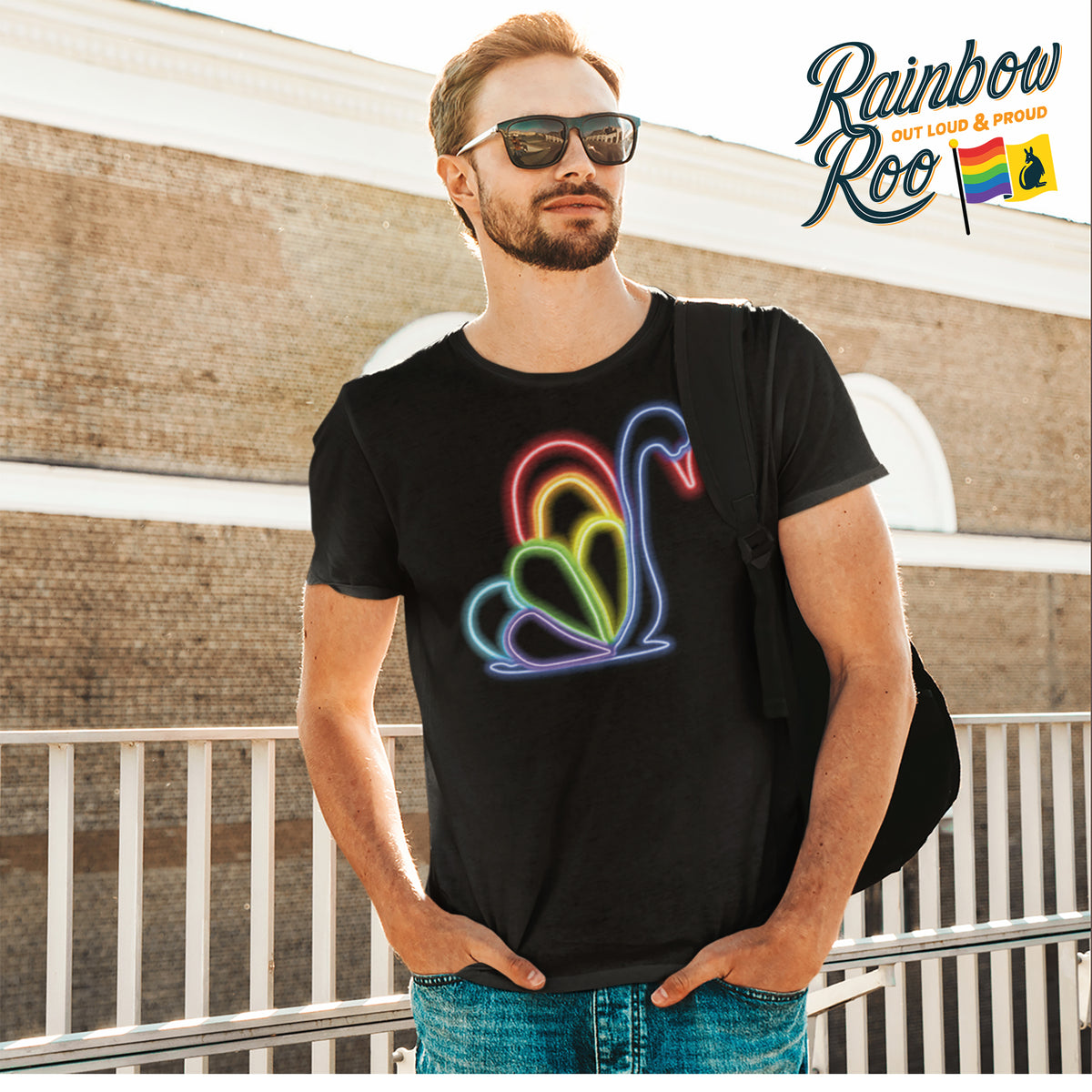 Pride WA Rainbow Neon T-Shirt Unisex (LG145)