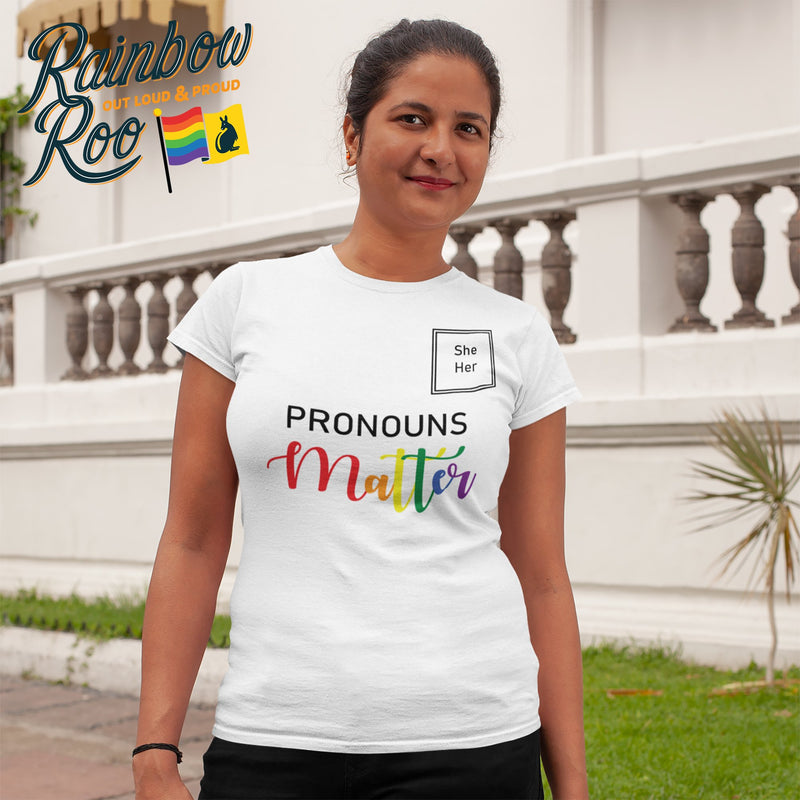 Pronouns Matter She Her T-Shirt Unisex (LG024)