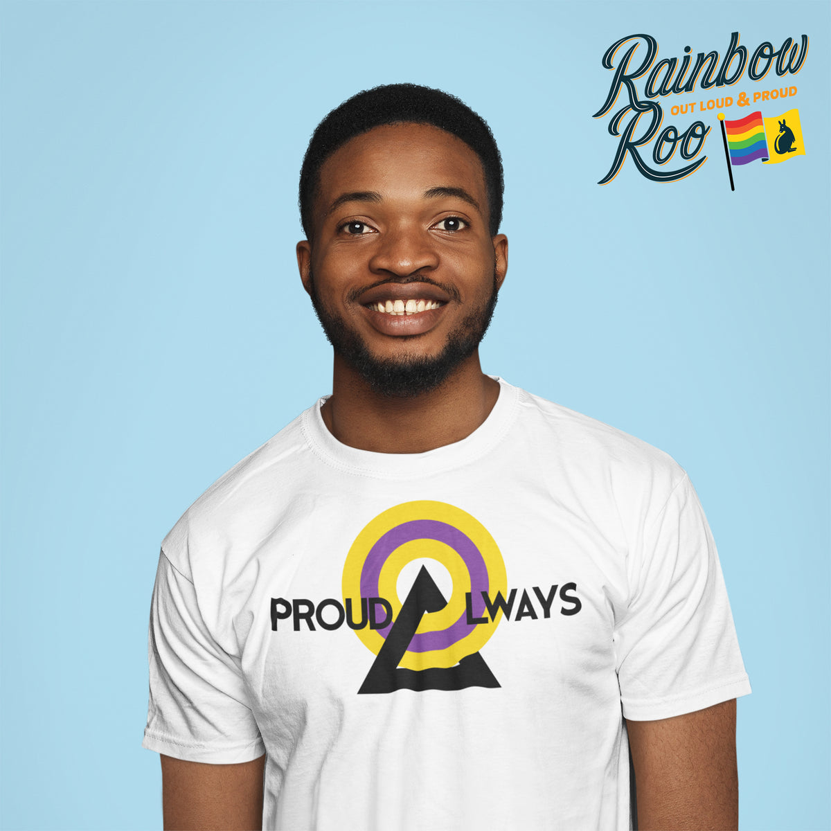 Intersex T-Shirt | #ProudAlways Unisex - RainbowRoo