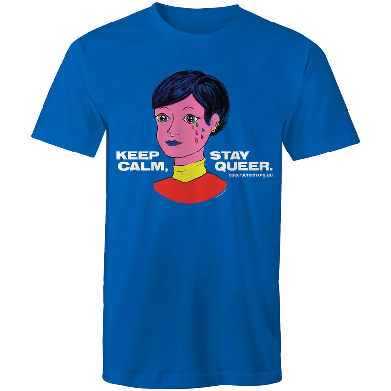 Queer Screen Keep Calm Stay Queer T-Shirt Unisex (LG112)