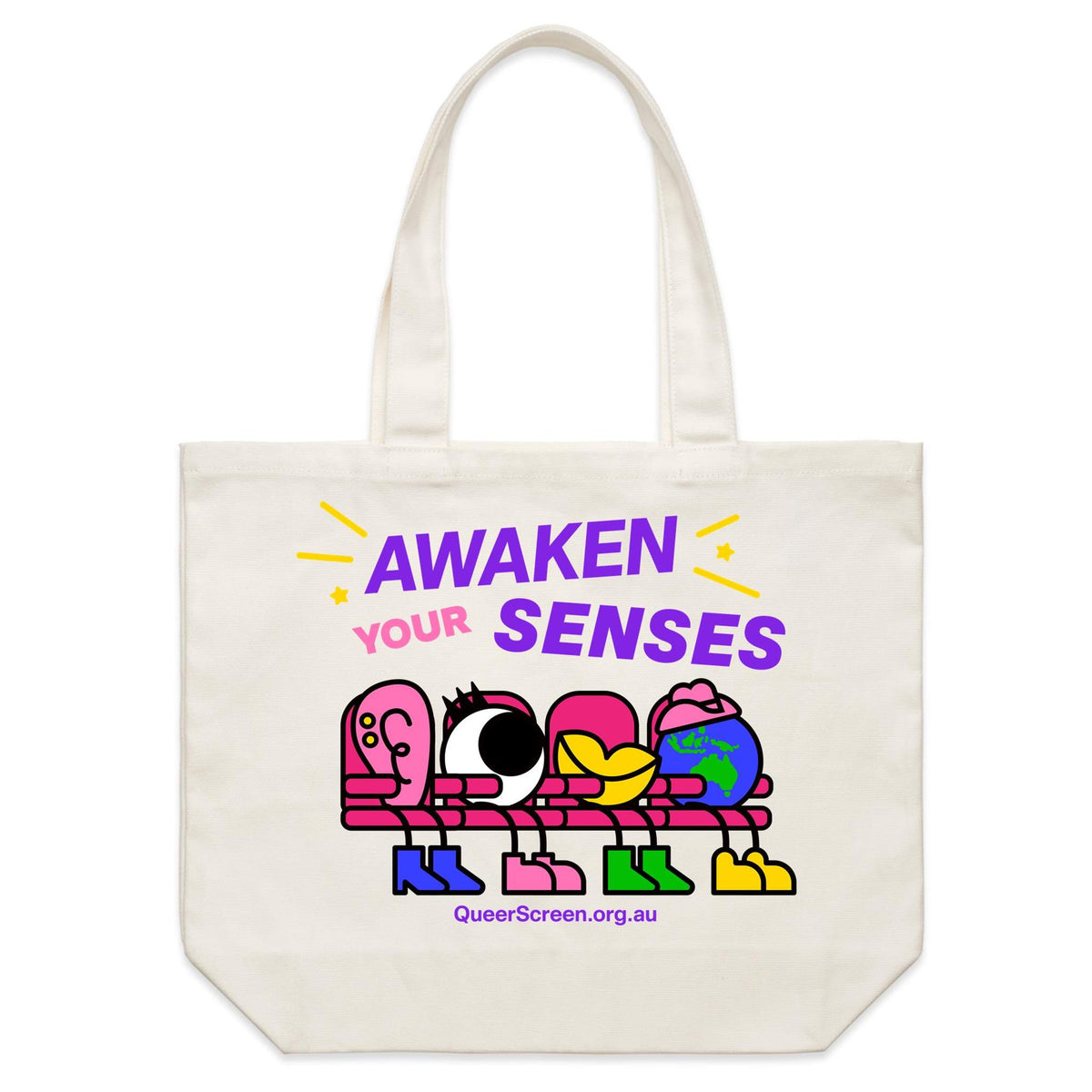 Queer Screen Awaken Your Senses Tote Bag (TB001)