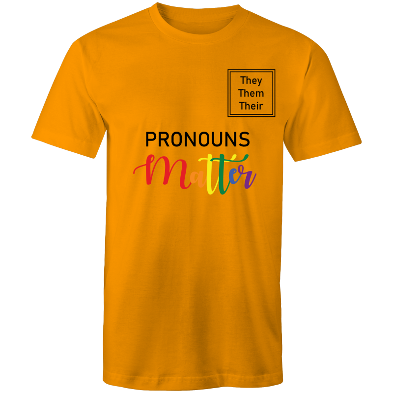 Pronouns Matter They Them Their T-Shirt Unisex (LG025)