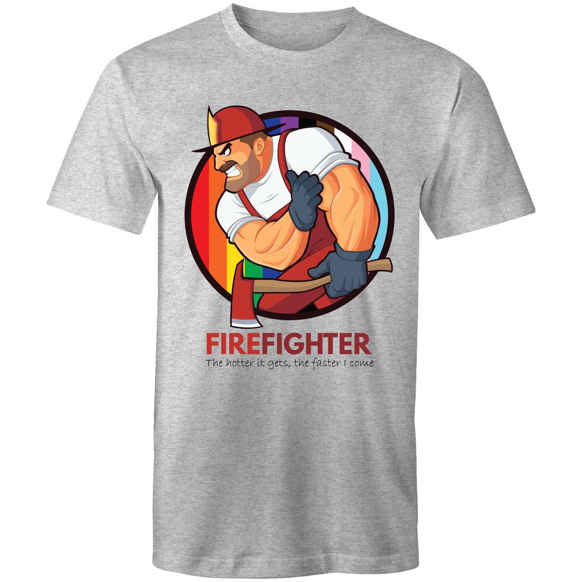 Firefighter The Hotter it Gets T-Shirt Unisex (G024)