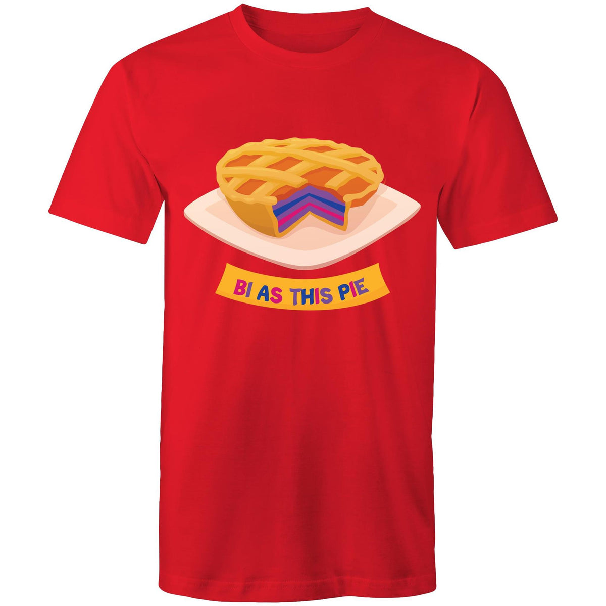 Bi As This Pie T-Shirt Bisexual Unisex (B001)