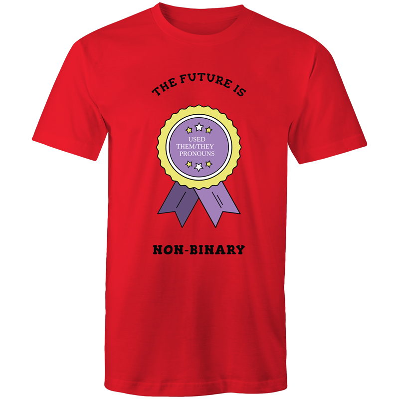 The Future is Non Binary Badge T-Shirt Unisex (NB004)