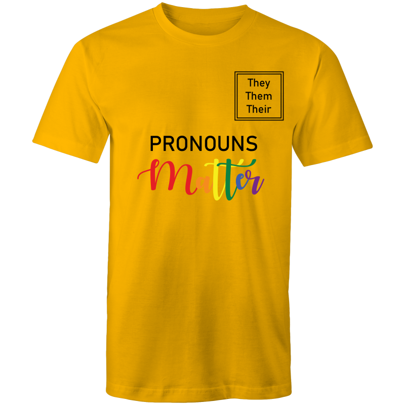 Pronouns Matter They Them Their T-Shirt Unisex (LG025)