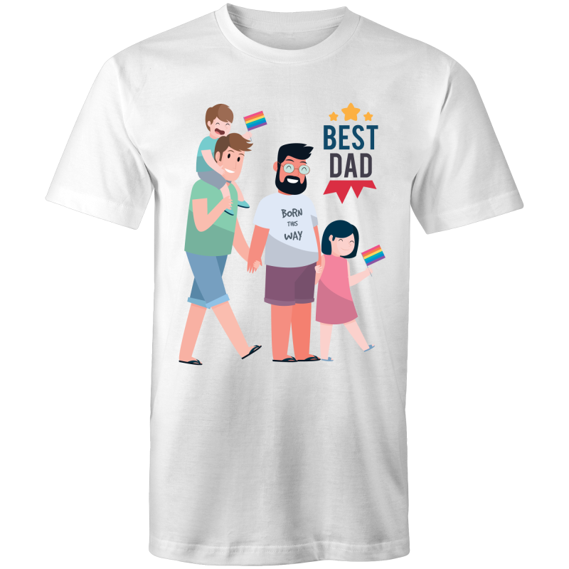 Father's Day Gay T-Shirt Best Dad Ever Unisex (G018)