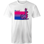 RainbowRoo Kangaroo Bisexual Flag T-Shirt Unisex (B010)