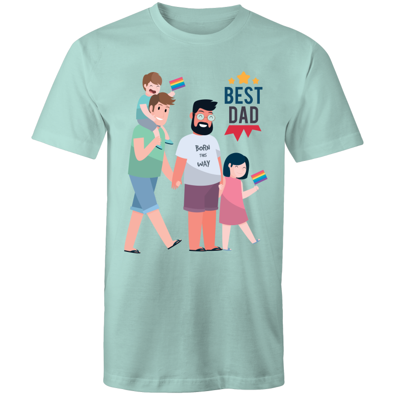 Father's Day Gay T-Shirt Best Dad Ever Unisex (G018)