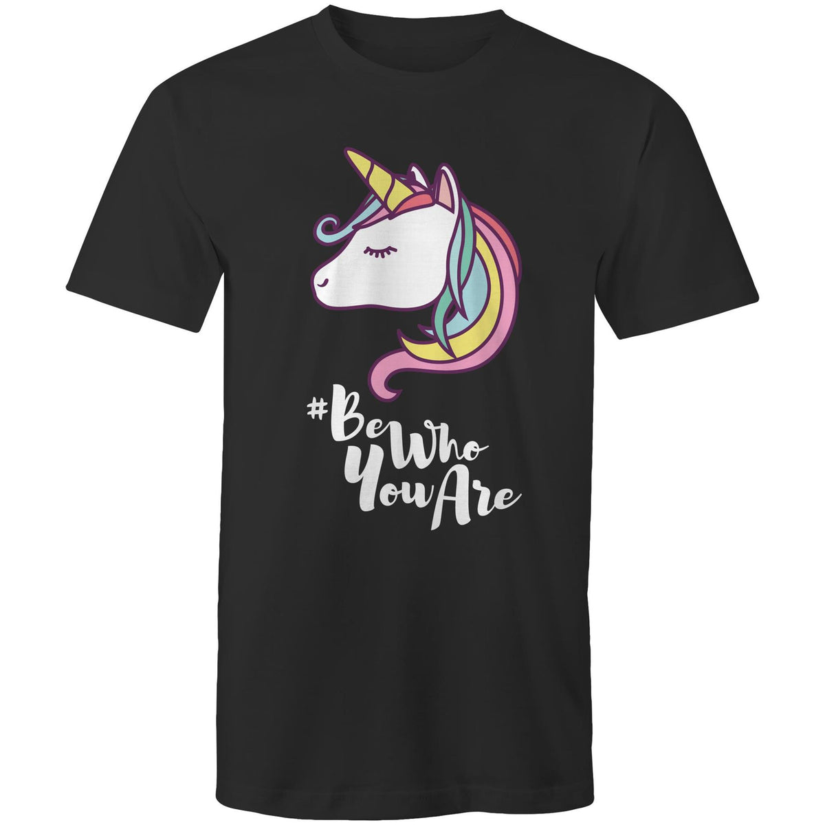 Rainbow Unicorn Be Who You Are T-Shirt Unisex (LG002)